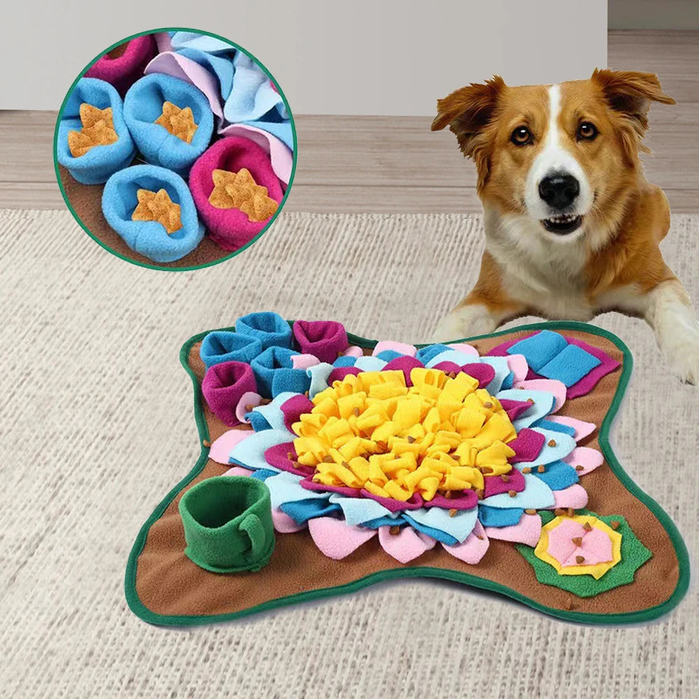 Dog Snuffle Feeding Mat – Interactive Foraging & Nose Training Slow Feeder Toy