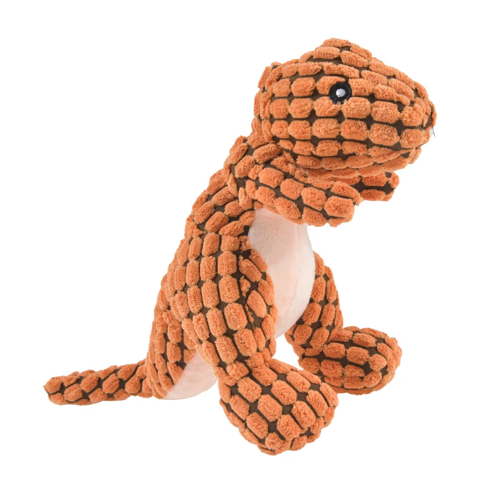Plush Dinosaur Pet Toy – Interactive Chew Toy for Cats & Small Dogs