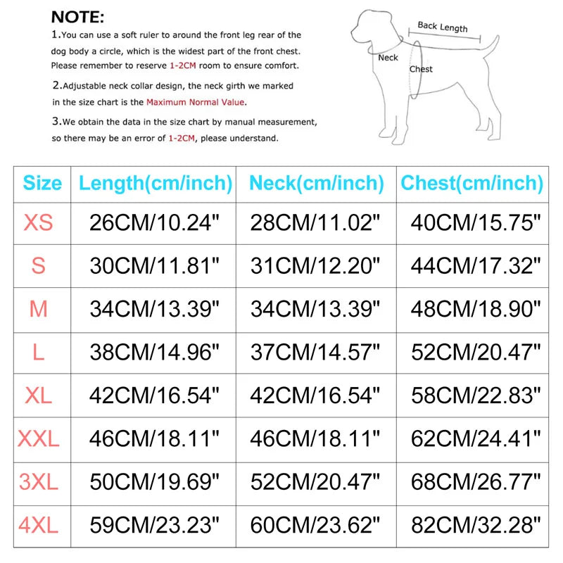 Winter Warm Dog Jacket – Waterproof Pet Coat with Harness, Fleece Vest for Small & Large Dogs