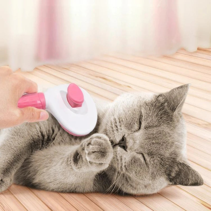 Pet Hair Removal Brush – Stainless Steel Dog & Cat Grooming Comb