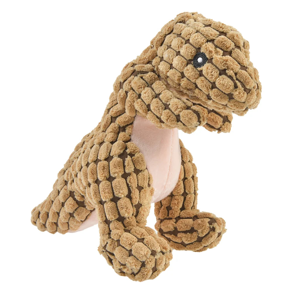 Plush Dinosaur Pet Toy – Interactive Chew Toy for Cats & Small Dogs