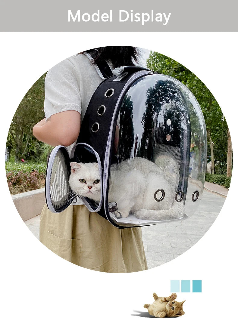 Transparent Space Capsule Pet Backpack