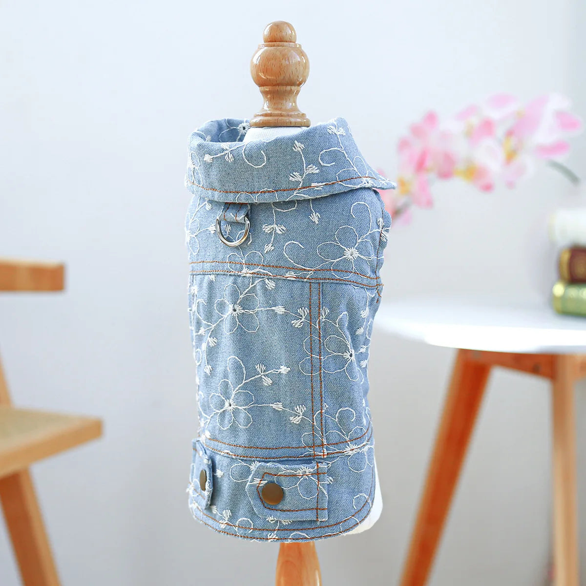 Denim Doggie Jacket – Stylish Sleeveless Jean Vest for Pets