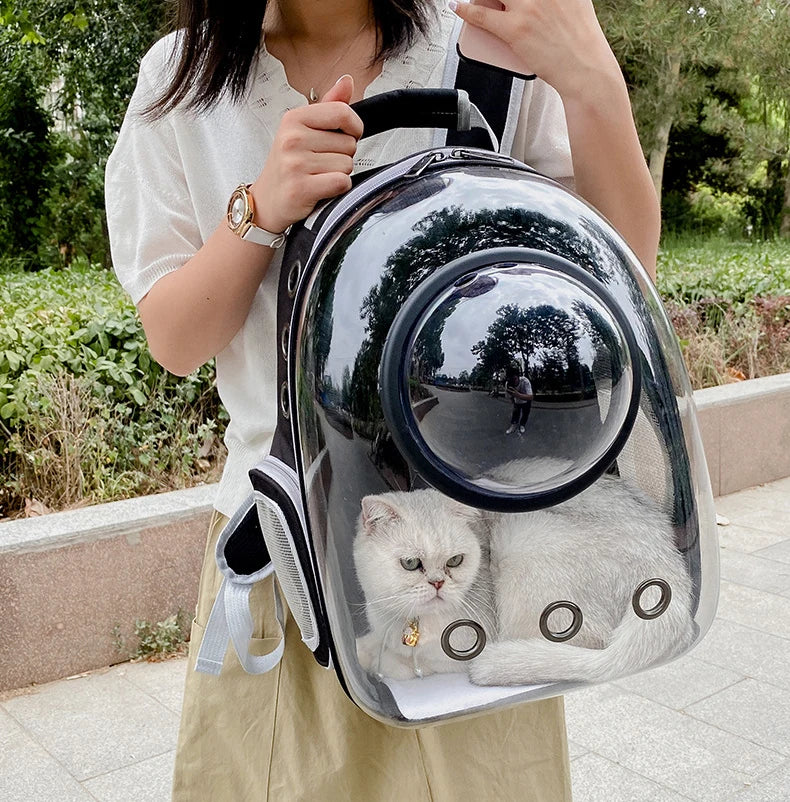 Transparent Space Capsule Pet Backpack