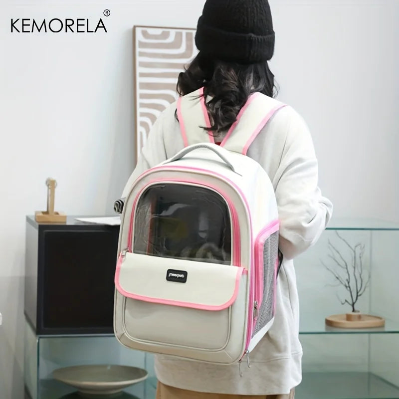KEMORELA Transparent Pet Backpack