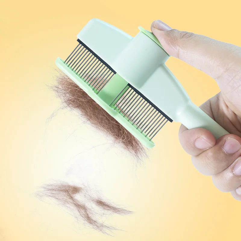 Cat Grooming Massage Brush – Professional Pet Comb for Hair Removal & Knot Opening