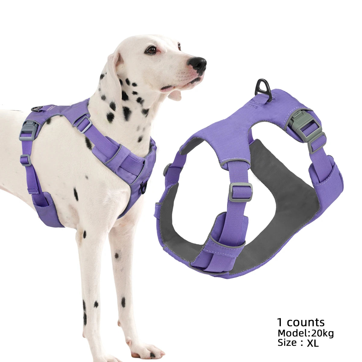 H-Type No-Pull Dog Harness – Adjustable Reflective Vest