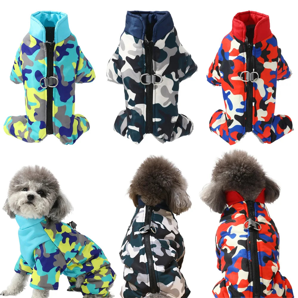 Autumn Winter Pet Clothes – Cozy Windproof Jacket for Small & Medium Dogs and Cats