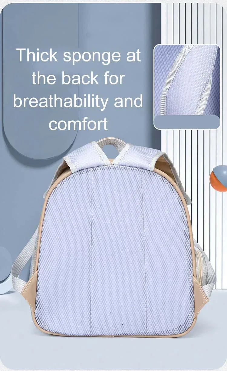 PU Transparent Pet Carrier Backpack – Cat & Small Dog Travel Bag