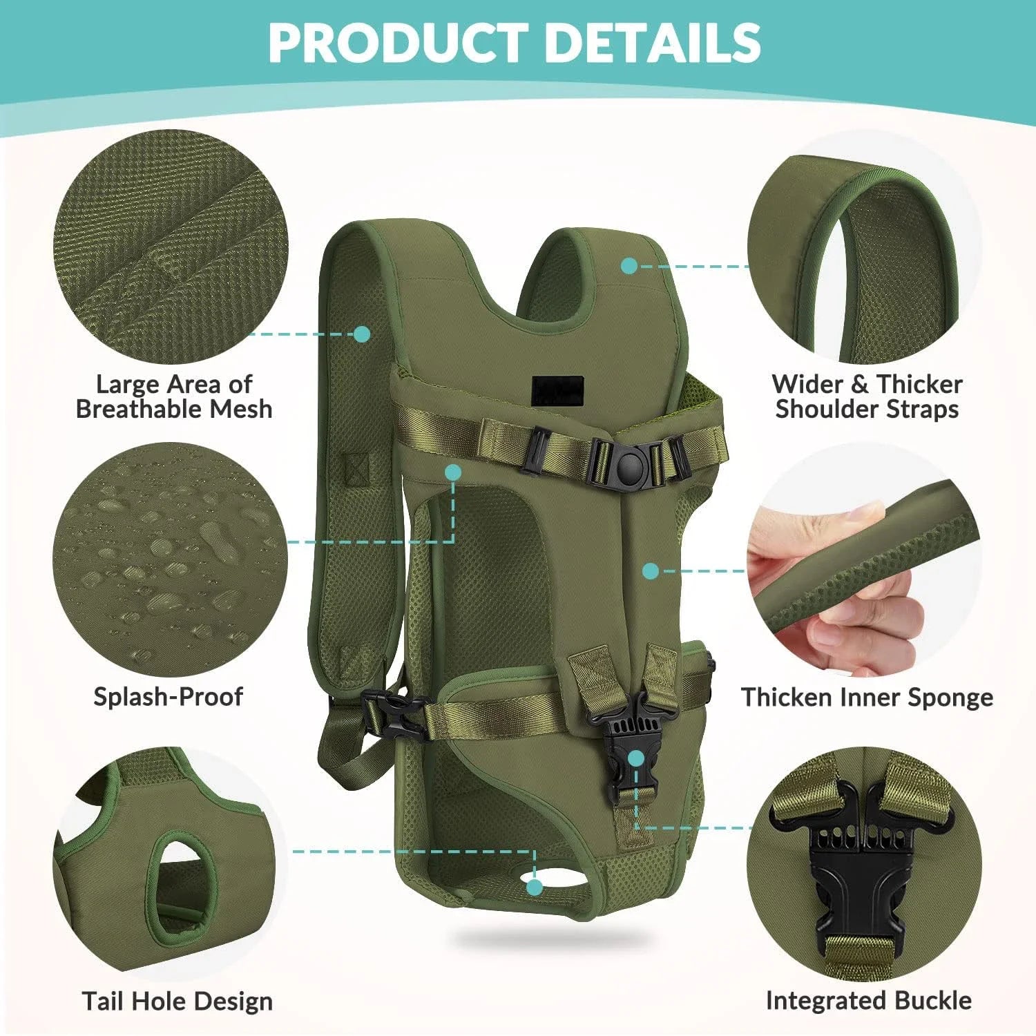 Thickened Sponge Pet Carrier Backpack
