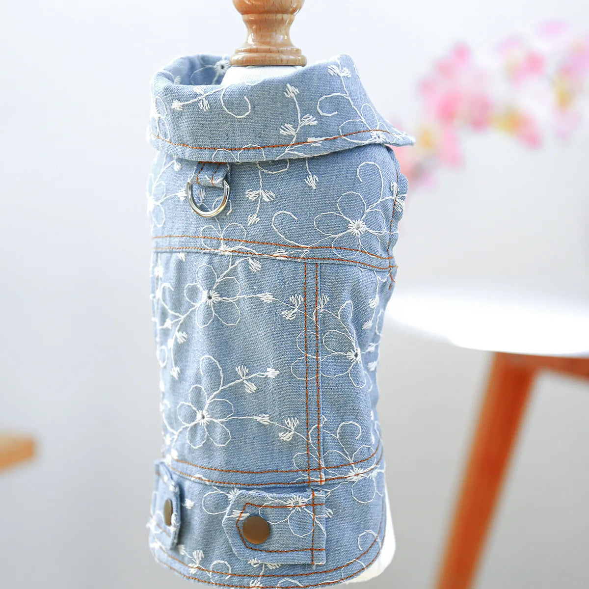 Denim Doggie Jacket – Stylish Sleeveless Jean Vest for Pets