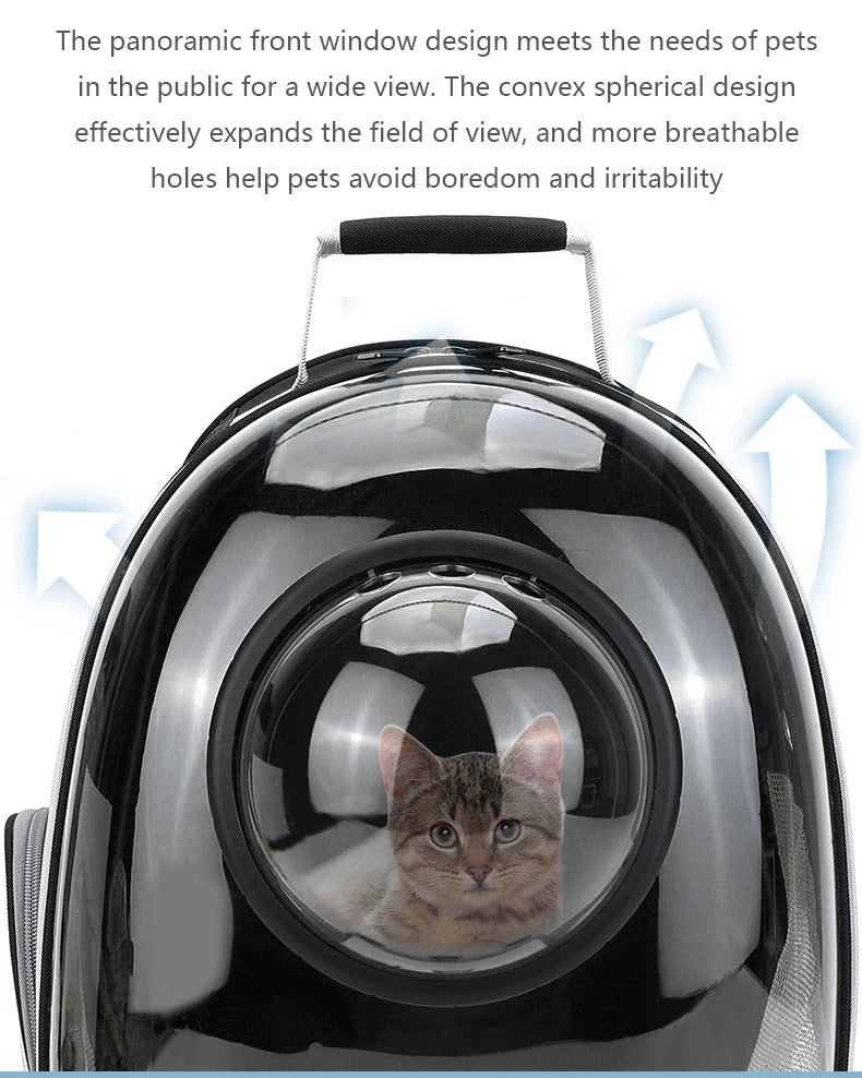 Transparent Space Capsule Pet Backpack