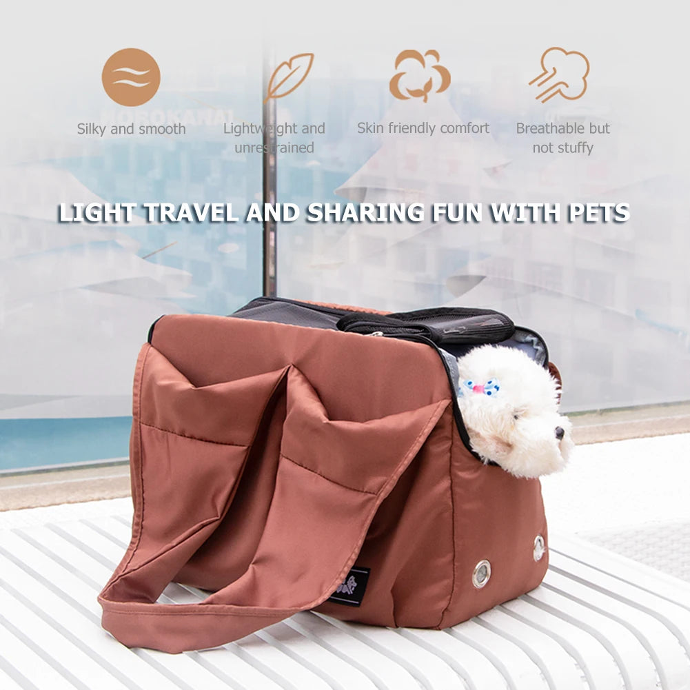 Breathable Cat & Small Dog Carrier – Portable Shoulder Backpack