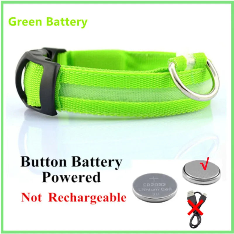 Keep Your Pet Safe at Night – 3-Mode USB LED Glow Collar for Dogs & Cats