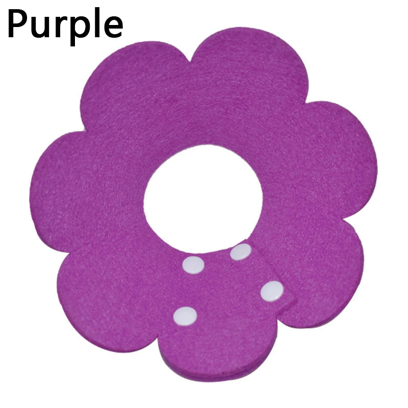 Adorable Flower Recovery Collar – Soft & Adjustable Protective Cone for Cats, Puppies, and Kittens