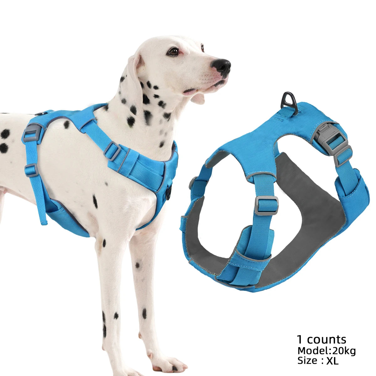 H-Type No-Pull Dog Harness – Adjustable Reflective Vest