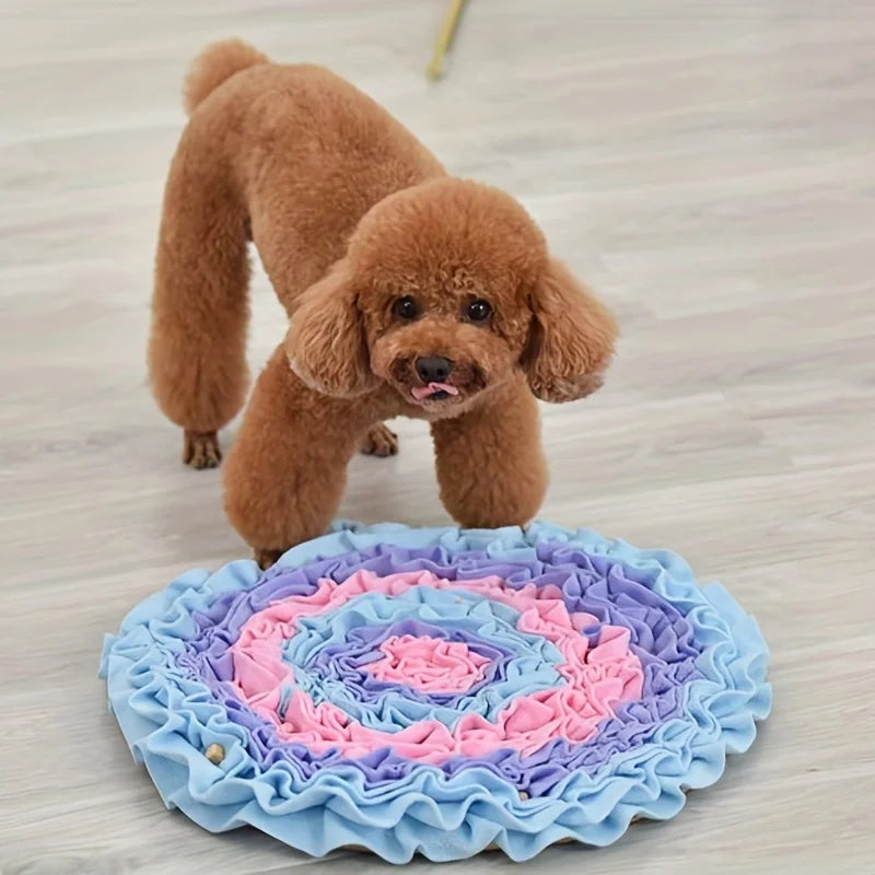 Dog Snuffle Mat – Slow Feeder & Smell Training Toy for Boredom Relief & Mental Stimulation