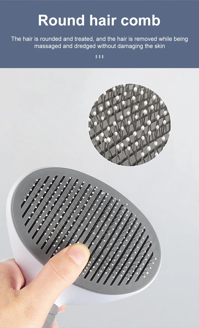 Dog & Cat Hair Remover Brush – Grooming Comb for Long Hair Pets