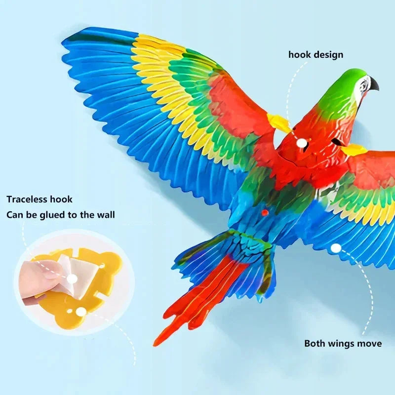 Electric Flying Bird Cat Toy – Interactive Teaser & Scratch Rope