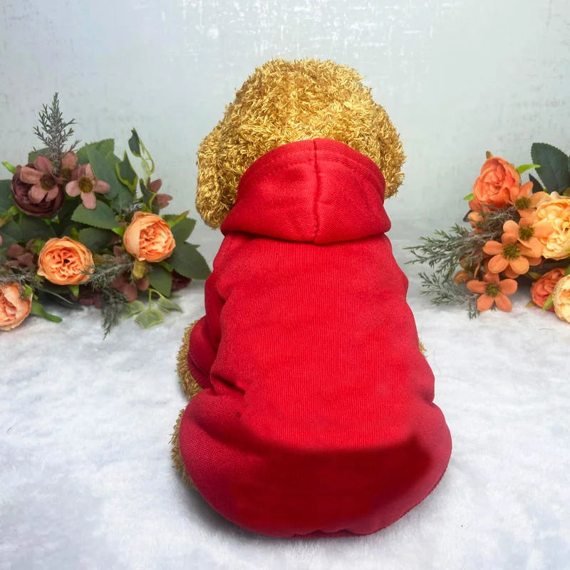 Winter Dog Hoodie Sweatshirt – Warm Sport Coat for Small to Large Dogs