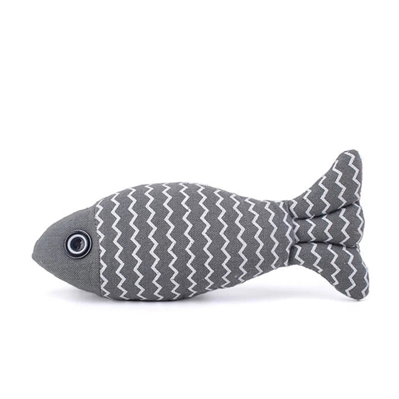Fish-Shaped Catnip Toy Set – Interactive Cat Kicker & Chew Toys