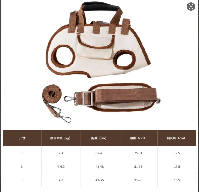 Portable Dog Carrier Bag – Ergonomic Pet Travel Bag