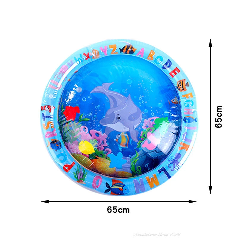 Interactive Cat Water Play Mat with Floating Fish – PVC Sensory Toy