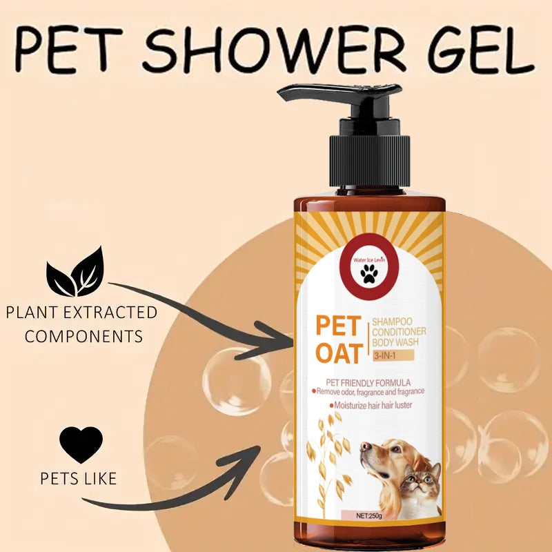 Pet Care Shampoo – Long-Lasting Fragrance Hair Cleanser for Dogs & Cats (250g)