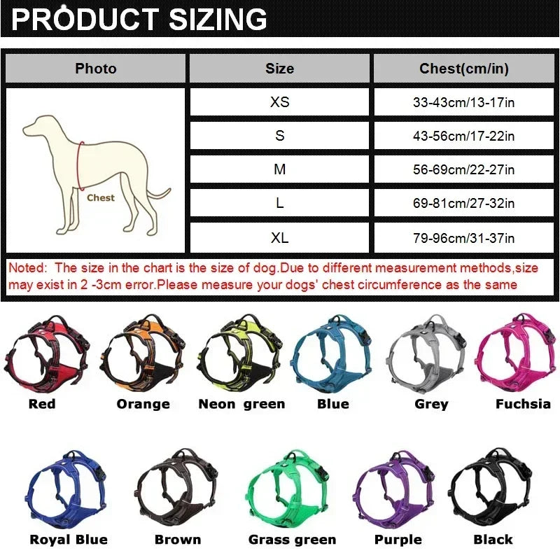 Reflective Adjustable Dog & Cat Harness Vest