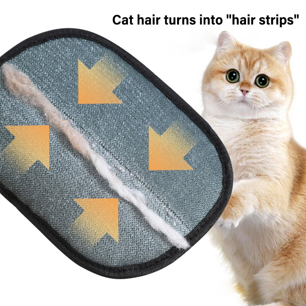 Pet Grooming Gloves – Static Hair Remover for Dogs & Cats