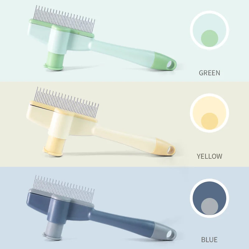Cat Grooming Massage Brush – Professional Pet Comb for Hair Removal & Knot Opening