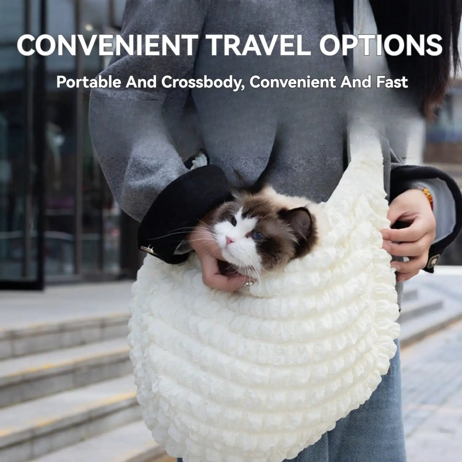 Portable Dog Backpack – Breathable Pet Carrier Bag