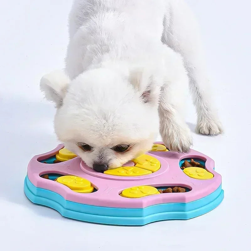 Interactive Dog Puzzle Feeder – Slow Eating IQ Training Toy & Food Dispenser