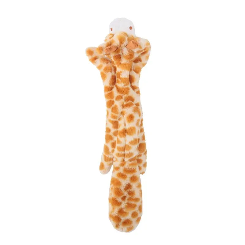 Stuffingless Squeaky Dog Toy – Durable Plush Chew Toy