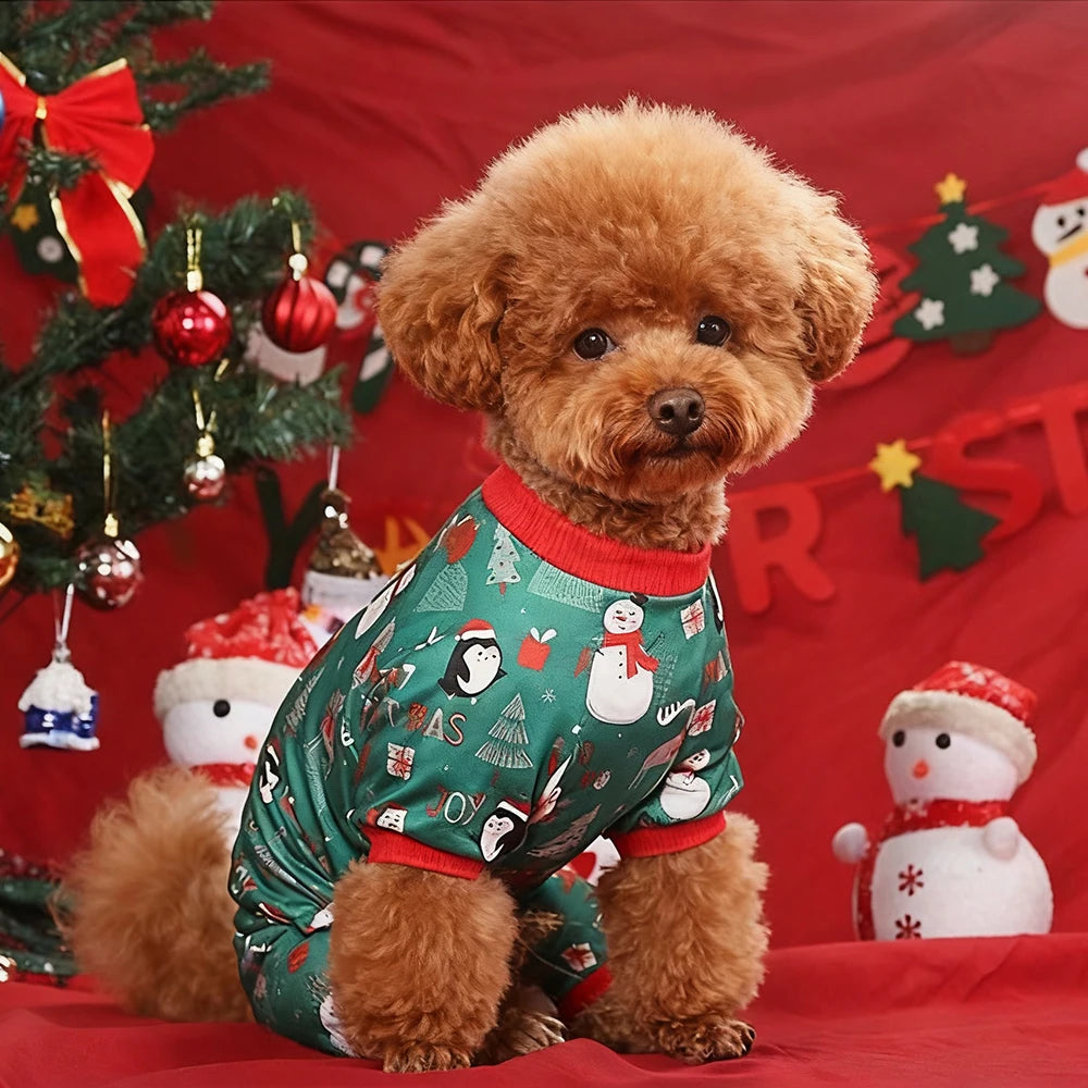 Cute Christmas Dog Costume – Warm Holiday Outfit for Small & Large Pets