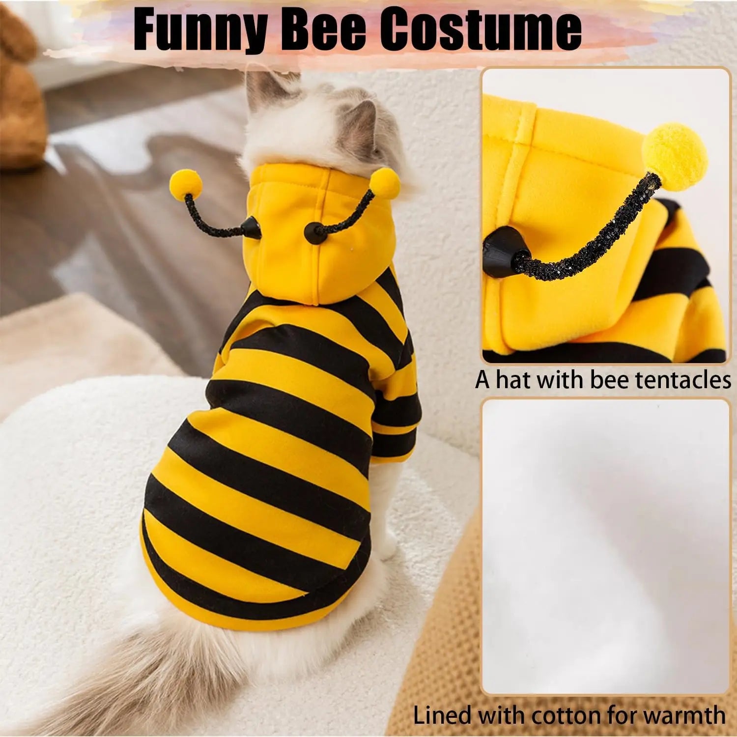 TONG Pet Hoodie – Christmas & Halloween Sweater for Small Dogs & Cats