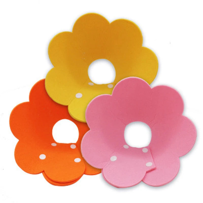 Adorable Flower Recovery Collar – Soft & Adjustable Protective Cone for Cats, Puppies, and Kittens