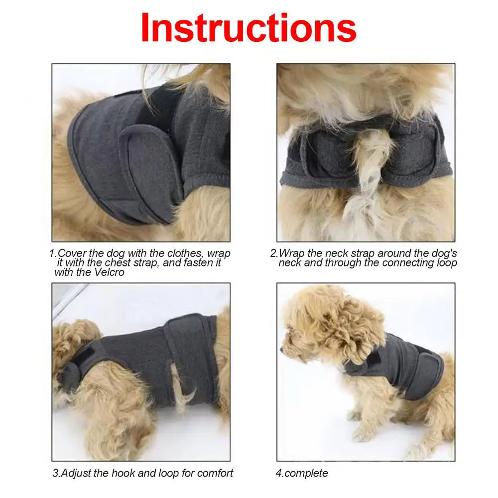 Classic Dog Anxiety Jacket – Breathable Thunder Vest for Stress Relief