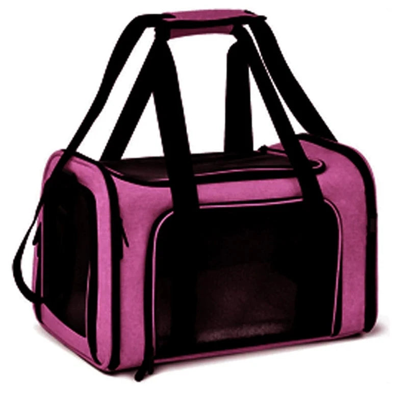 Foldable Breathable Pet Carrier Backpack – Dog & Cat Travel Bag