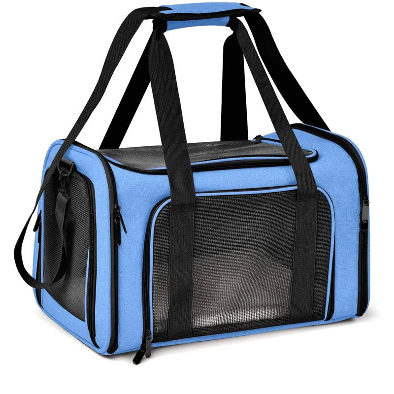 Foldable Breathable Pet Carrier Backpack – Dog & Cat Travel Bag