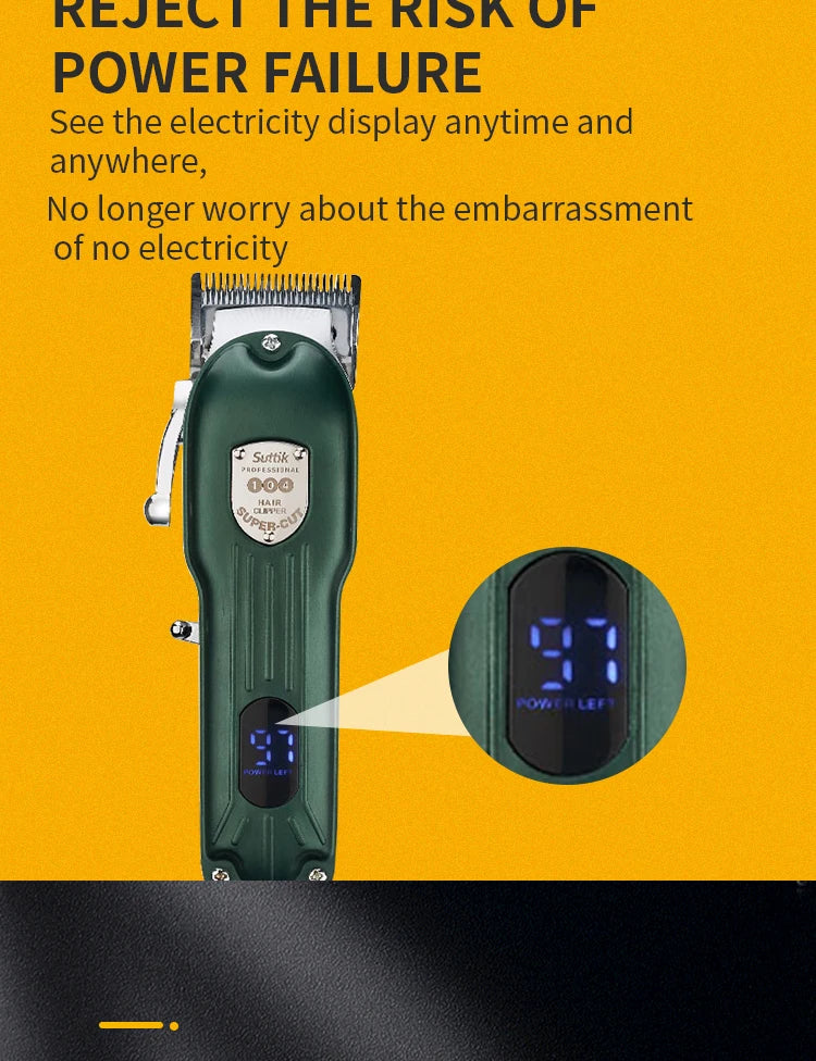 Professional Dog Hair Clipper – Rechargeable Pet Grooming Trimmer