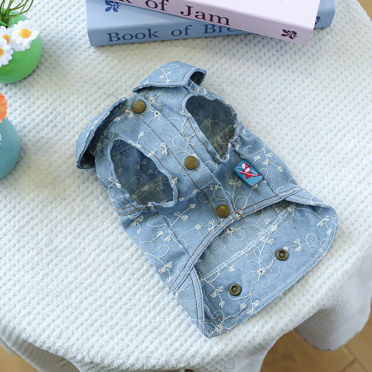 Denim Doggie Jacket – Stylish Sleeveless Jean Vest for Pets