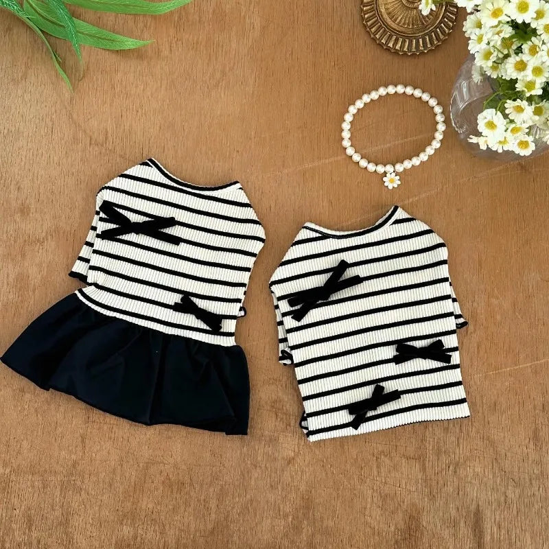 Summer Striped Dog Dress