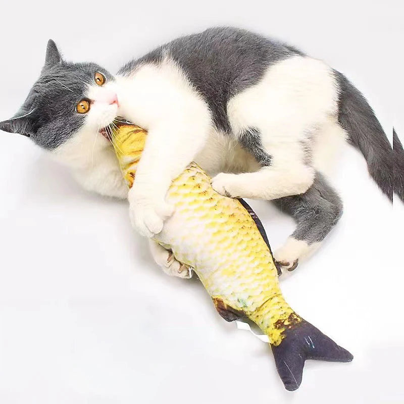 Fish-Shaped Catnip Toy Set – Interactive Cat Kicker & Chew Toys