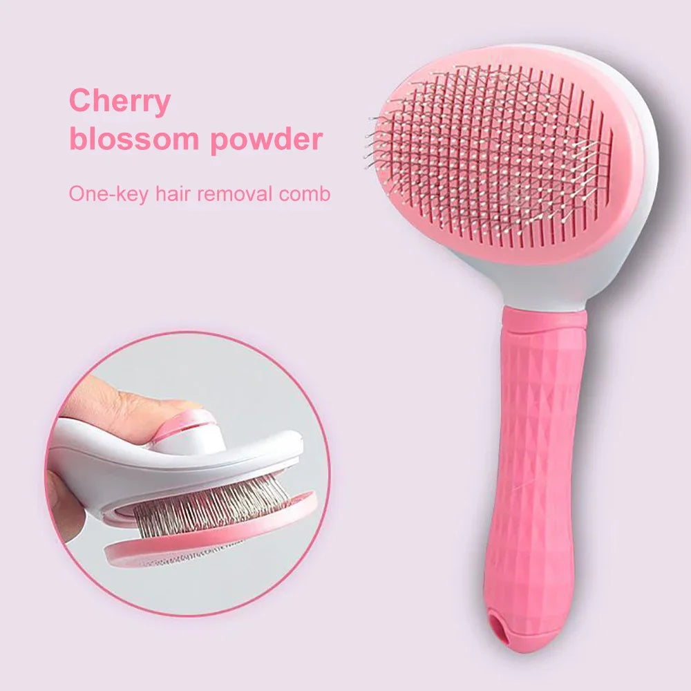 Dog & Cat Hair Remover Brush – Grooming Comb for Long Hair Pets