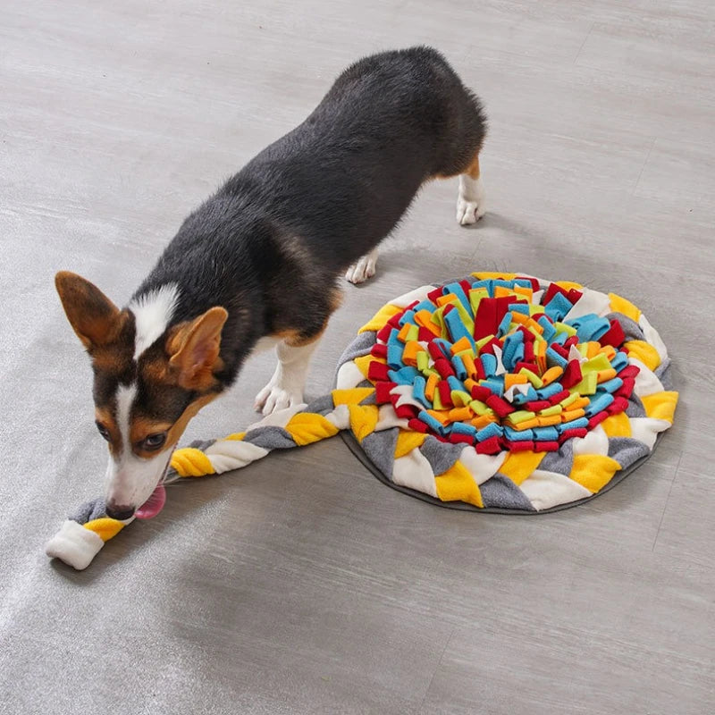 Dog Snuffle Mat – Slow Feeder Puzzle for Mental Stimulation & Scent Training