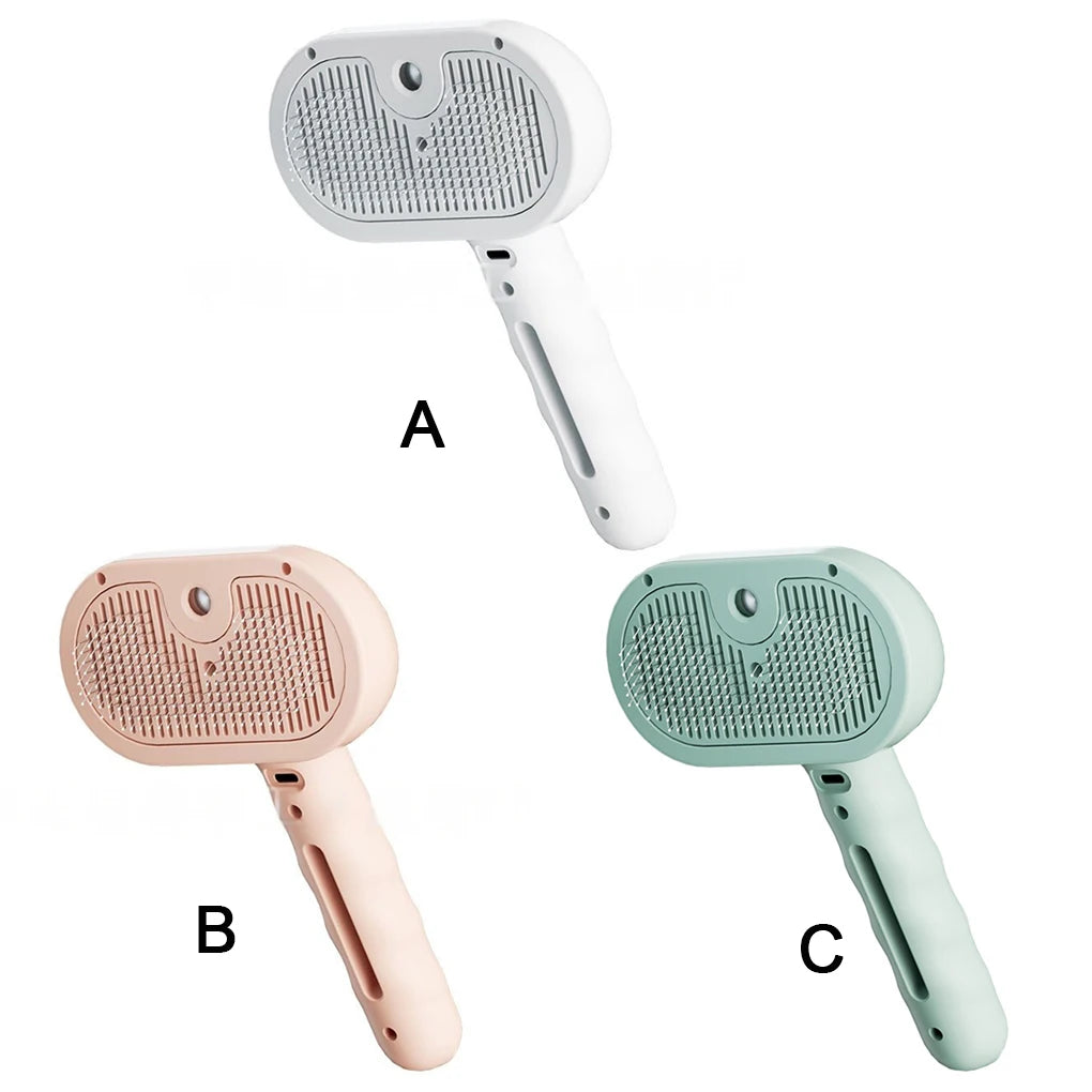 Steam Spray Dog Grooming Brush – Luxury Pet Hair Care