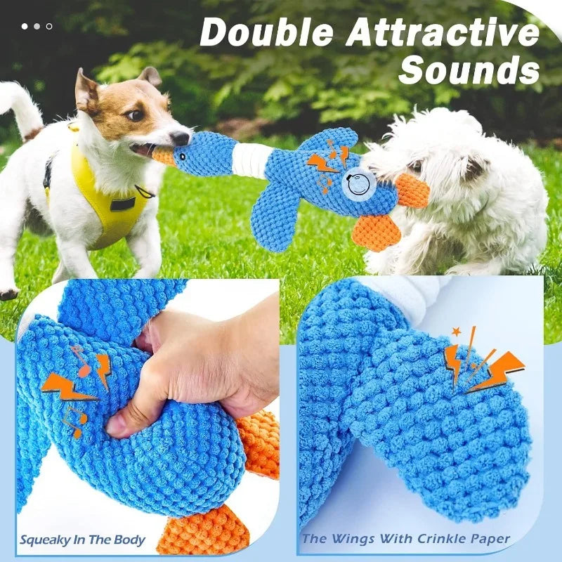 Indestructible Chew Toy – Interactive Plush for Cats & Dogs