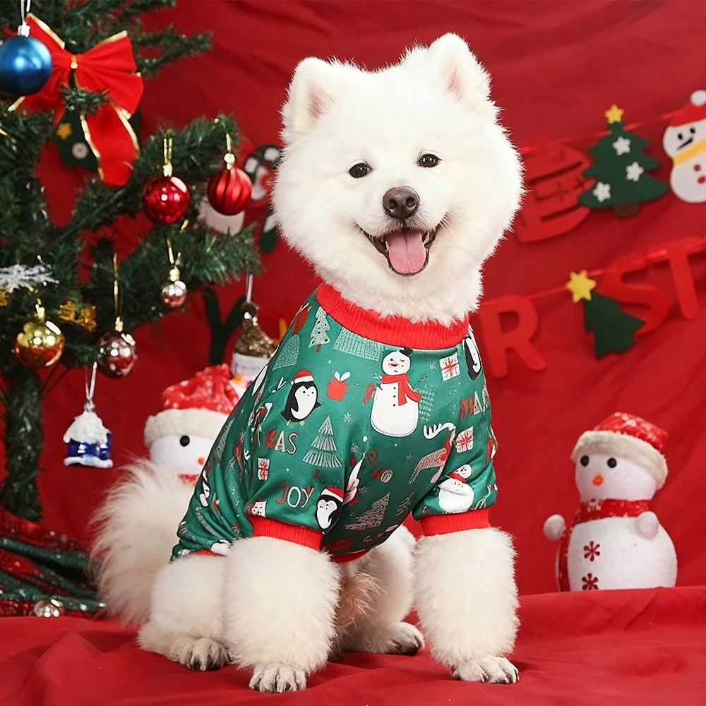 Cute Christmas Dog Costume – Warm Holiday Outfit for Small & Large Pets