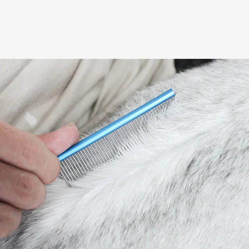 Pet Grooming Comb – Undercoat Rake for Dogs & Cats, Removes Tangles & Loose Fur